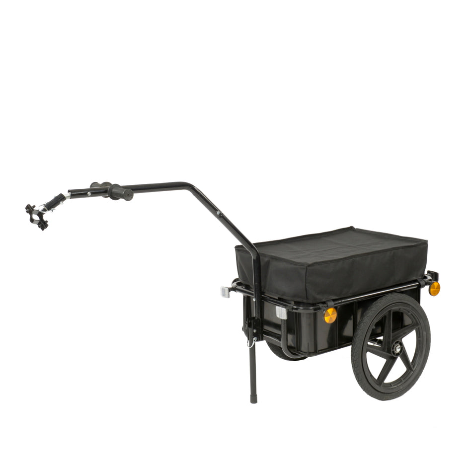 Bike Cargo Detachable Trailer Trolley With Drop Down Foot Stand