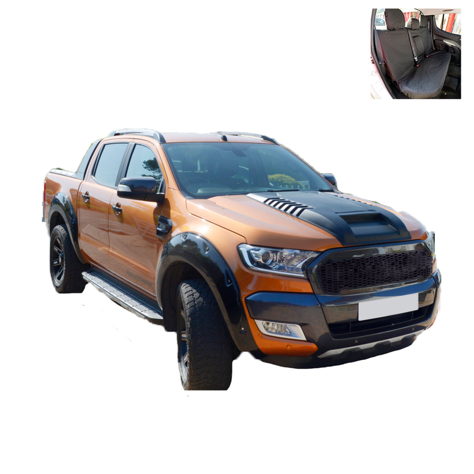 Ford Ranger Wildtrak Seat Covers (2022 Onwards) Black