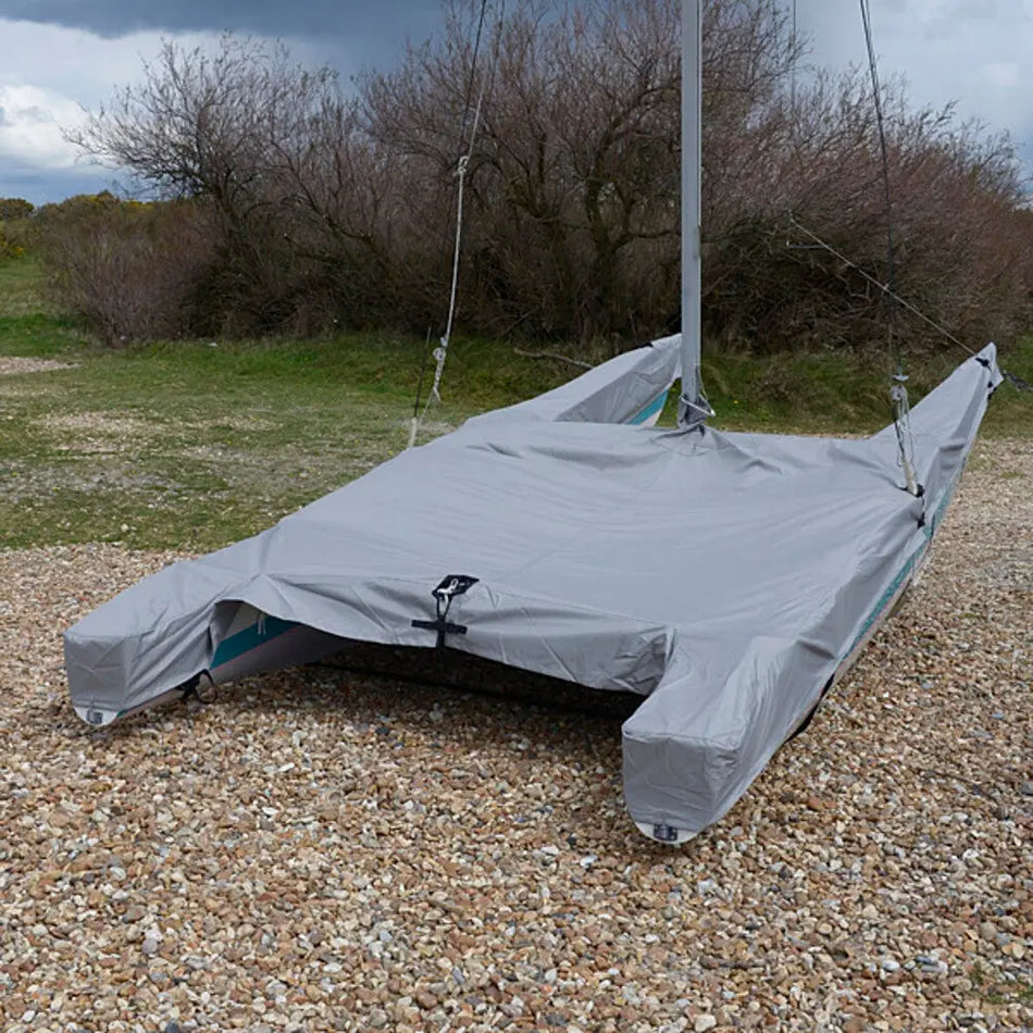 Dart 18 Sailing Dinghy Boat Cover Tailored (Grey) - UK Custom Covers