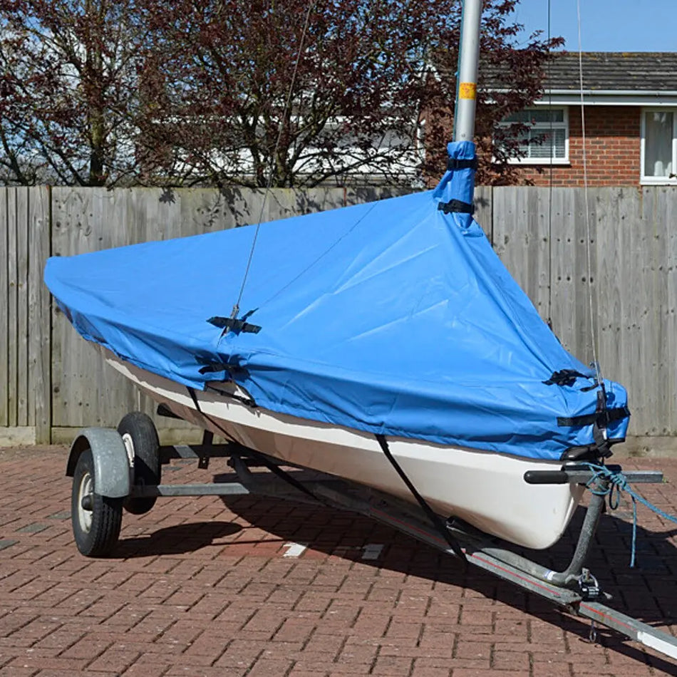 Solo Dinghy Overboom Boat Cover (Blue) - UK Custom Covers