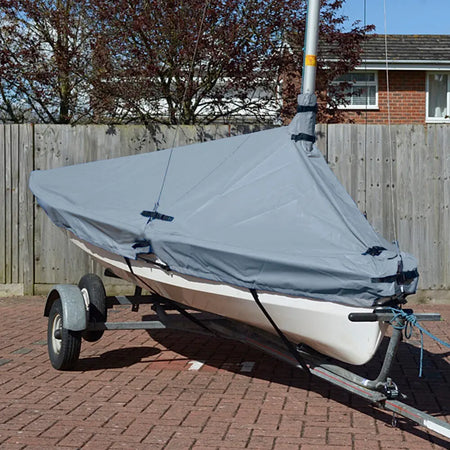 Solo Dinghy Overboom Boat Cover (Blue) UK Custom Covers