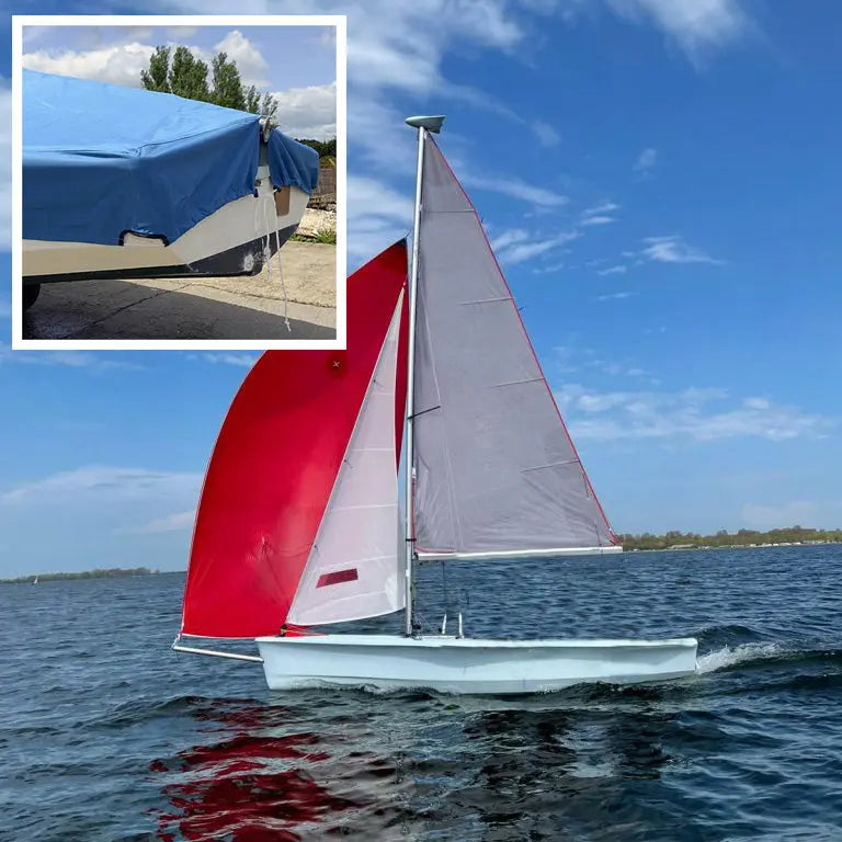 Laser Bahia Dinghy Boat Cover (Blue) - UK Custom Covers