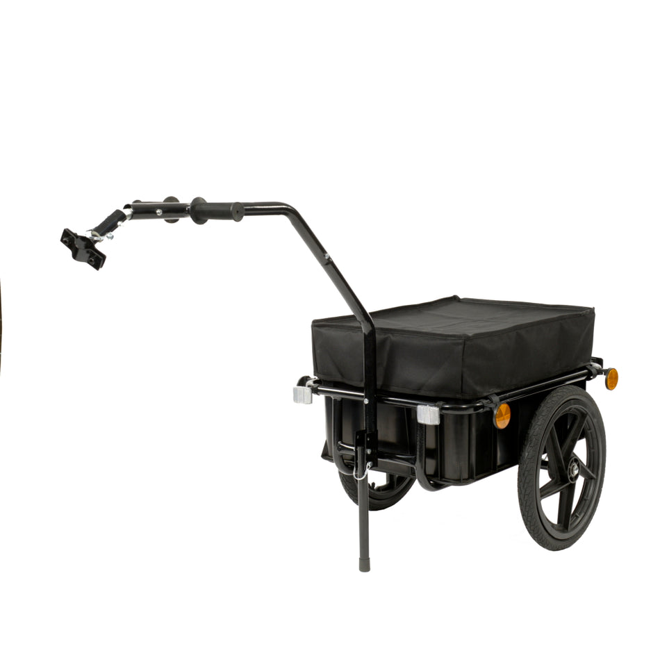 Bike Cargo Detachable Trailer Trolley With Drop Down Foot Stand