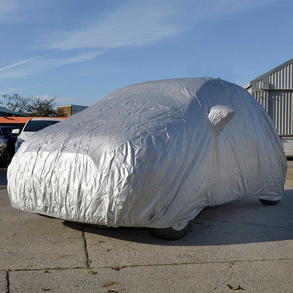 Fiat 500 Hatchback Indoor/Outdoor Car Cover (2007 Onwards) Silver