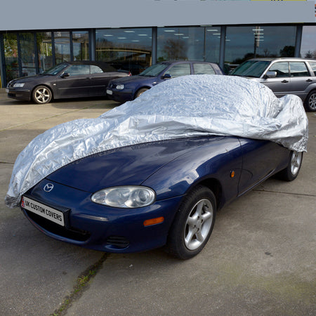 Mazda MX5 MK3 Indoor/Outdoor Car Cover (2005-2015) Silver UK Custom Covers