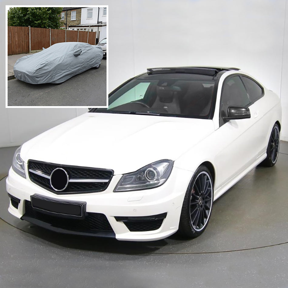 Mercedes C63 Coupe Indoor/Outdoor Car Cover (2008-2015) Silver