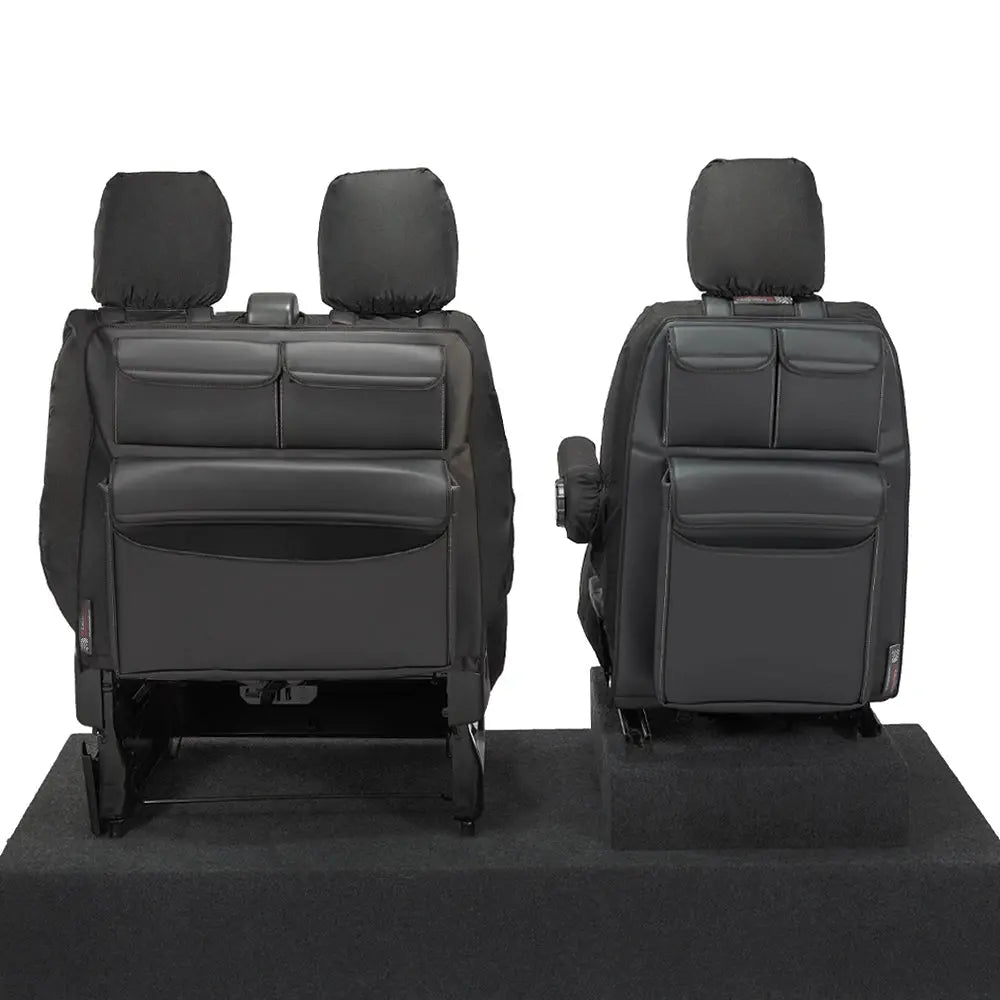 Fiat Ducato Seat Storage Organisers Leatherette UK Custom Covers