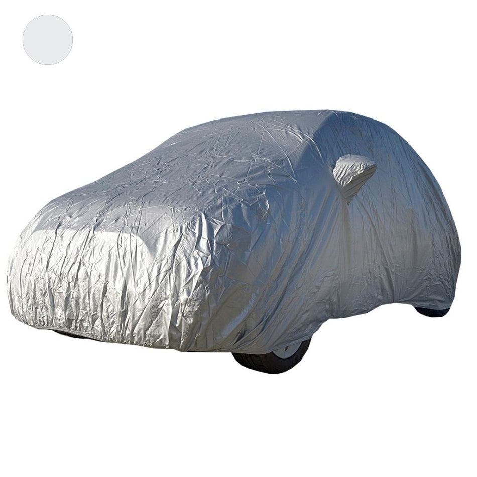 Fiat 500 Hatchback Indoor/Outdoor Car Cover (2007 Onwards) Silver UK Custom Covers