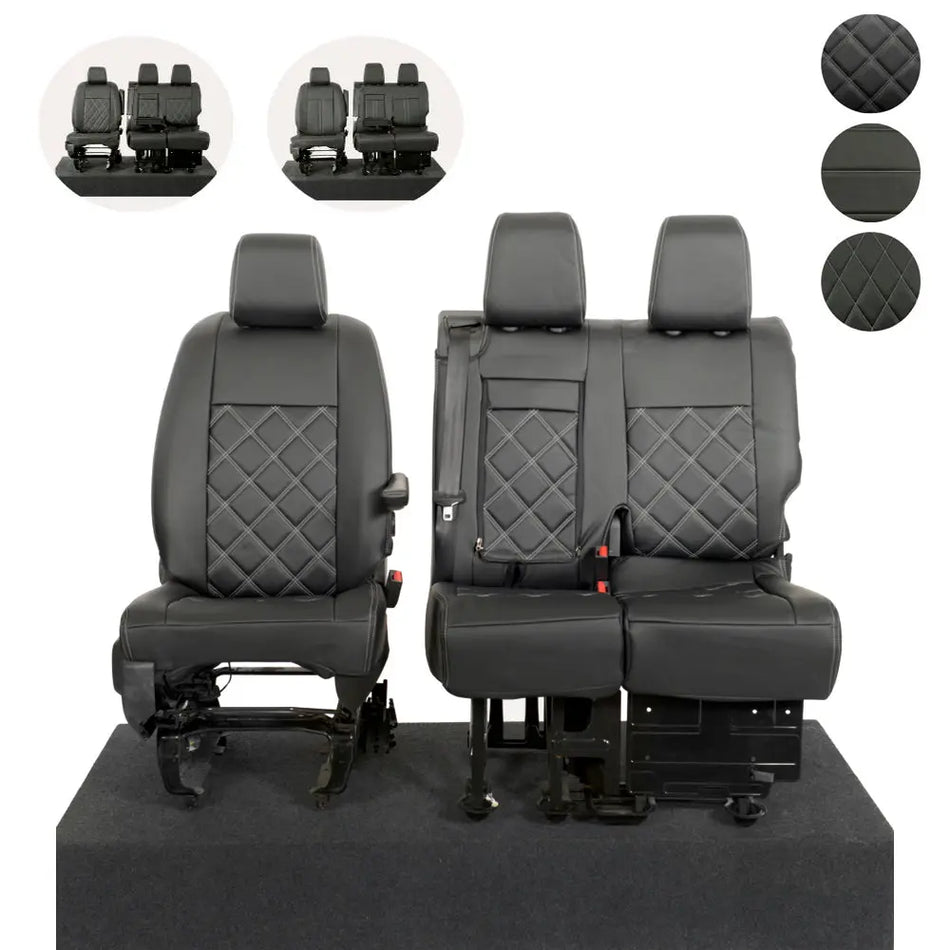 Fiat Scudo Seat Covers Tailored Leatherette 2022+ UK Custom Covers