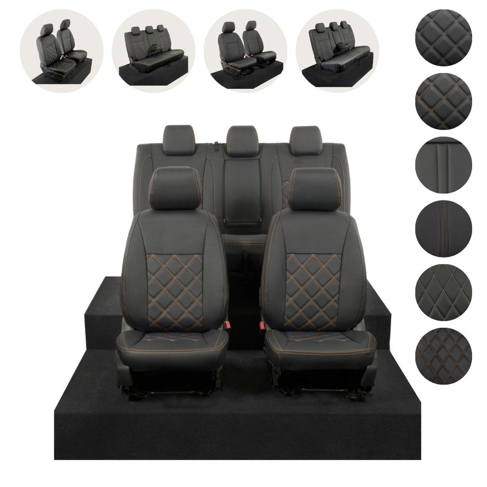 Ford Ranger Tailored Leatherette Seat Covers - Black