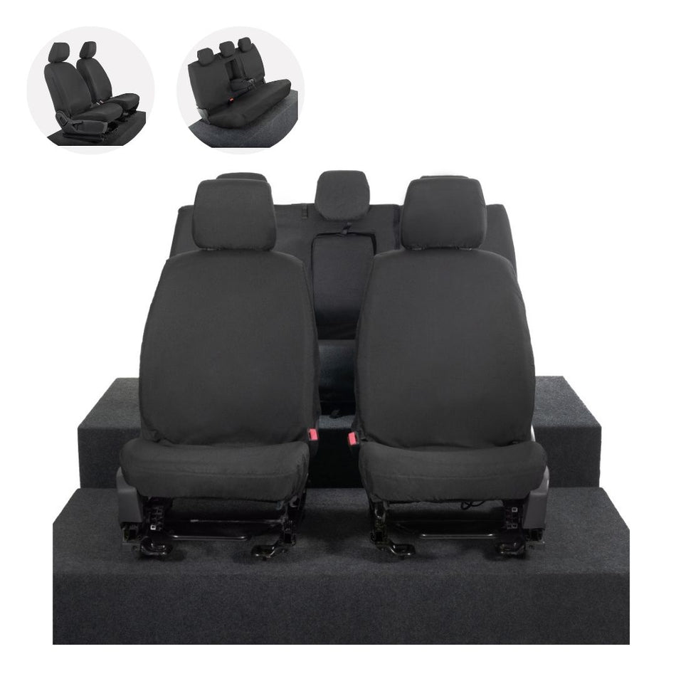 Ford Ranger Tailored PU Seat Covers - Black - UK Custom Covers