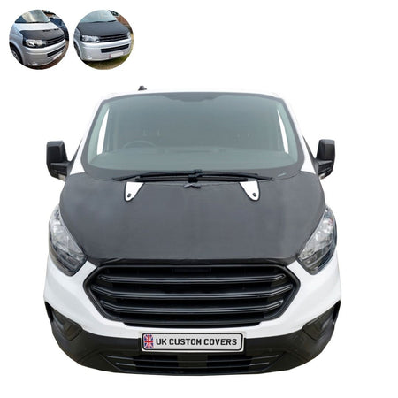 Ford Transit Custom Full Bonnet Bra (2013-2018) Black UK Custom Covers