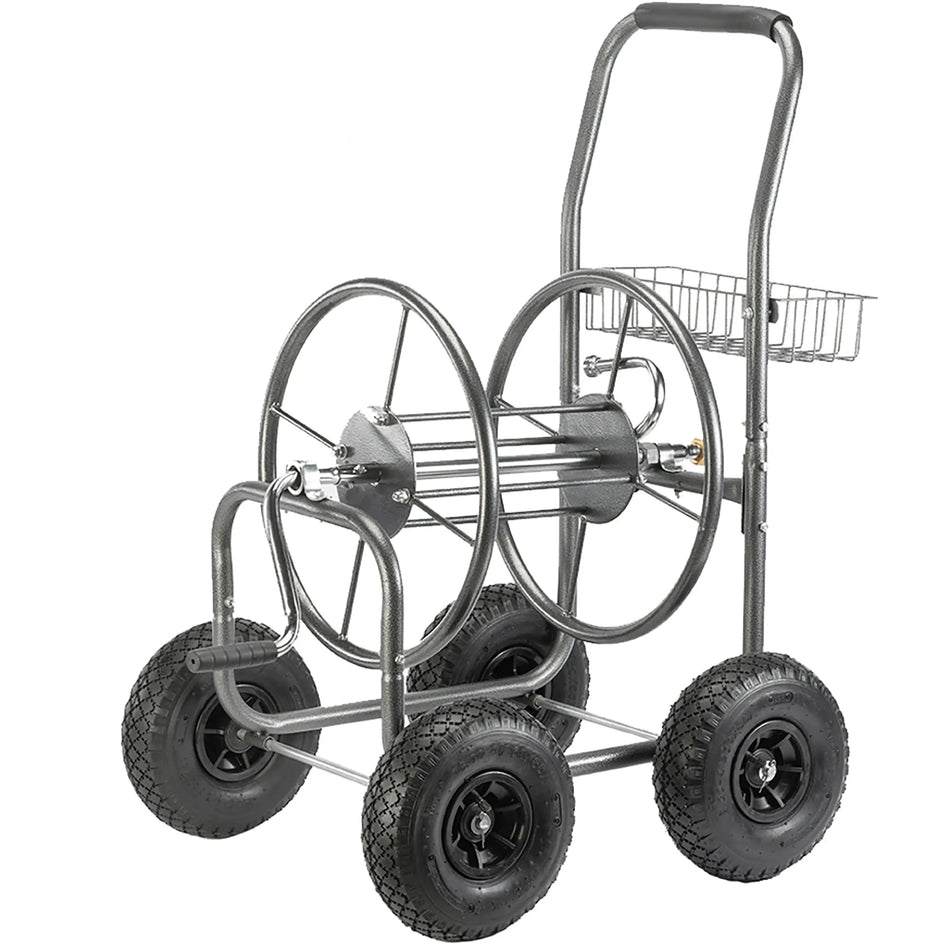Garden Hose Reel Cart Metal Black UK Custom Covers