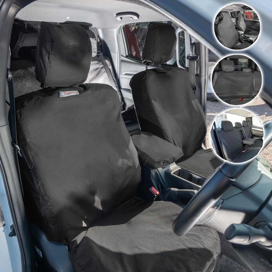 Isuzu D Max (Inc. Tipper) Seat Covers Cotton-Backed PU UK Custom Covers