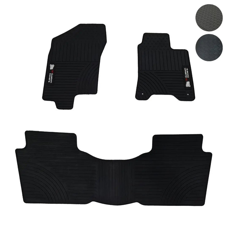 Fits Nissan Navara NP300 Front & Rear Floor Mats (2016 Onwards) - UK Custom Covers