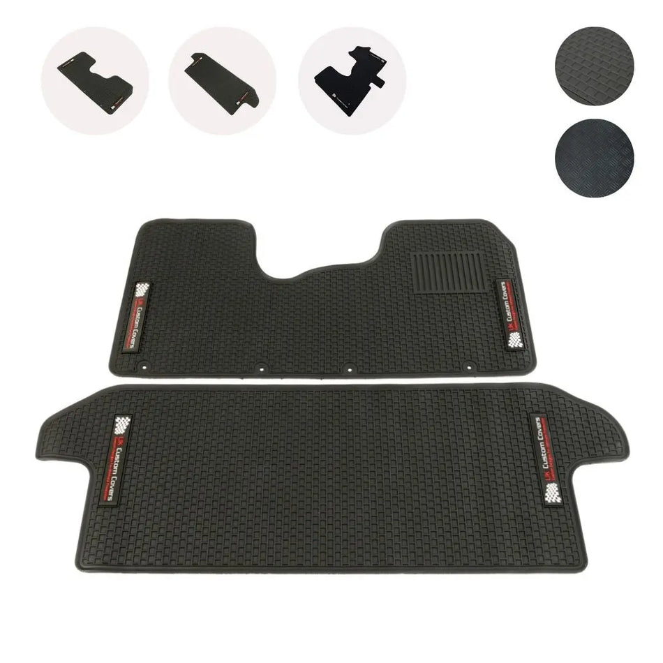 Fits Nissan Primastar Rubber Floor Mats (2022 Onwards) - UK Custom Covers