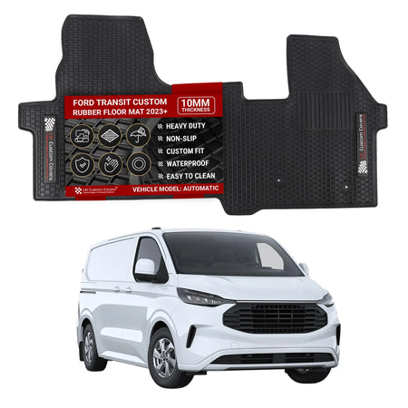 Ford Transit Custom Rubber Floor Mats (Front) 2023+ UK Custom Covers