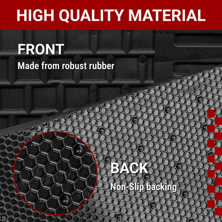 Ford Transit Custom Rubber Floor Mats (Front) 2023+ UK Custom Covers