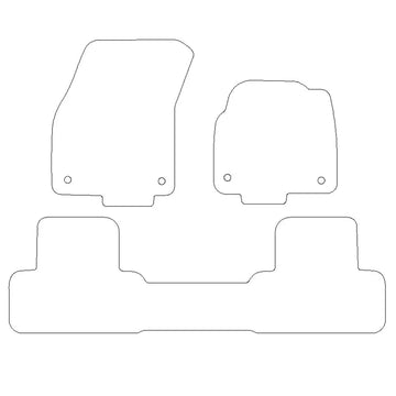 JVL 4-Piece Black Rubber Car Mat Set For Range Rover Evoque L538 (2014-2018 RHD)