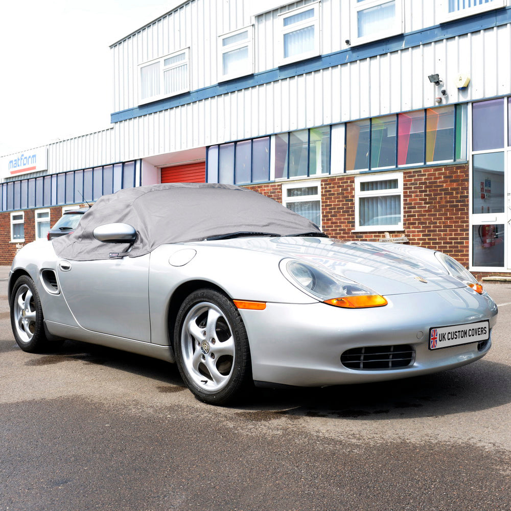 Porsche Boxster Soft Top Half Cover Roof Protectors UK Custom Covers