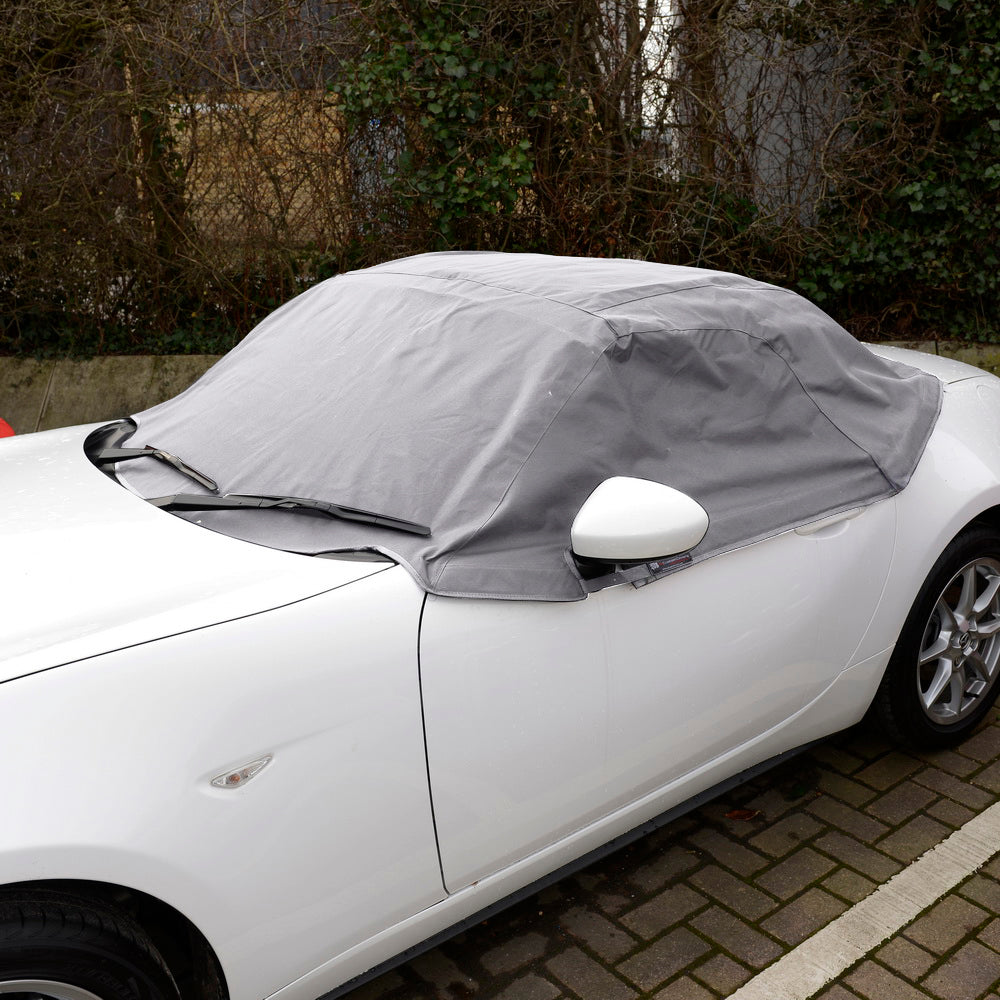 Fiat 124 Spider Soft Top Half Cover Roof Protector (2016 Onwards) - UK Custom Covers