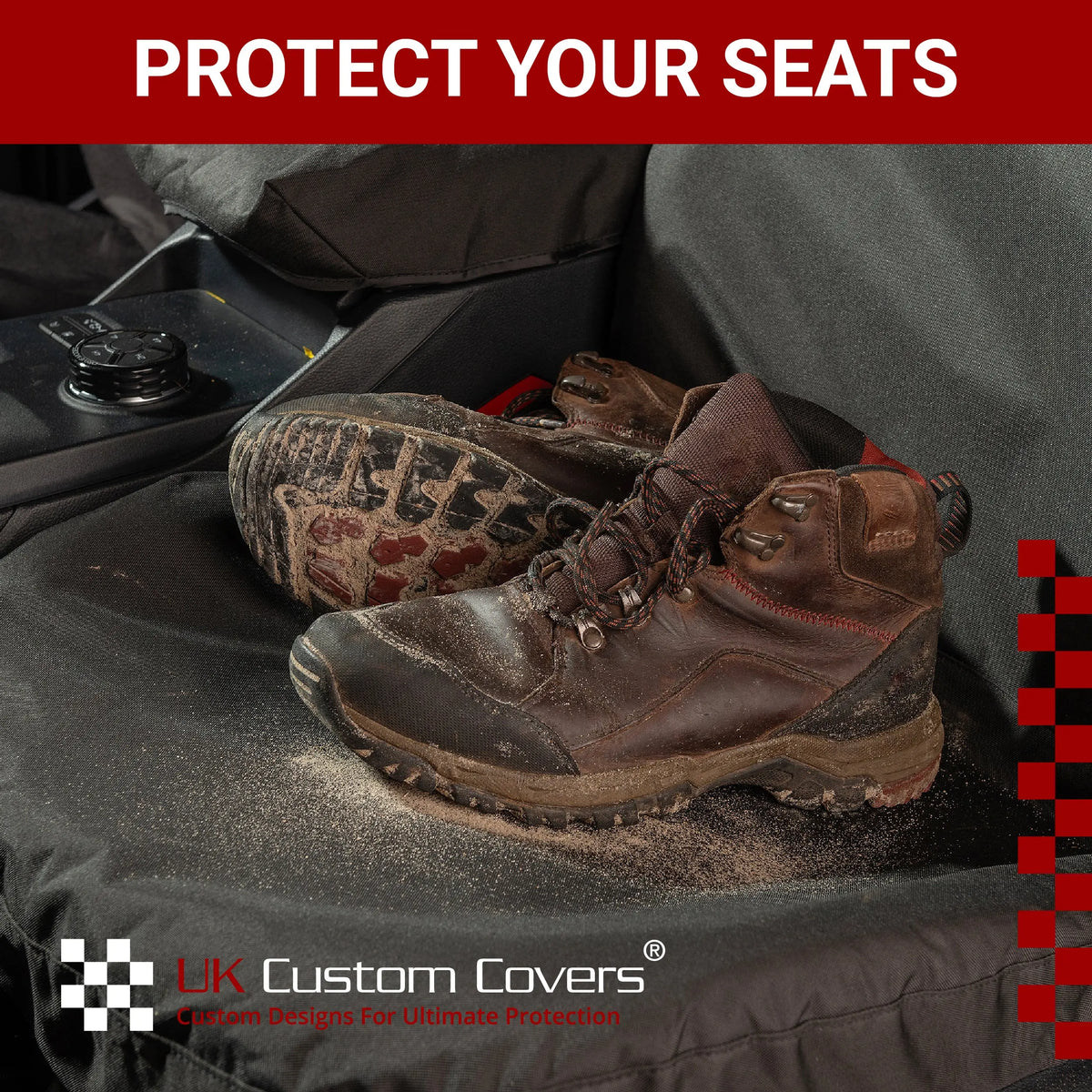 Ford Transit Custom Seat Covers Cotton-Backed PU UK Custom Covers