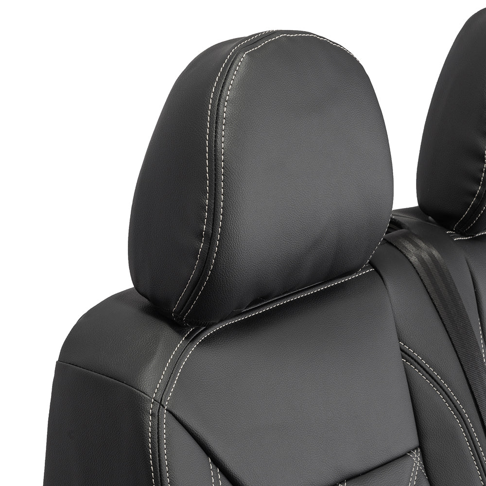 VW Crafter Tailored Leatherette Seat Covers - Black - UK Custom Covers