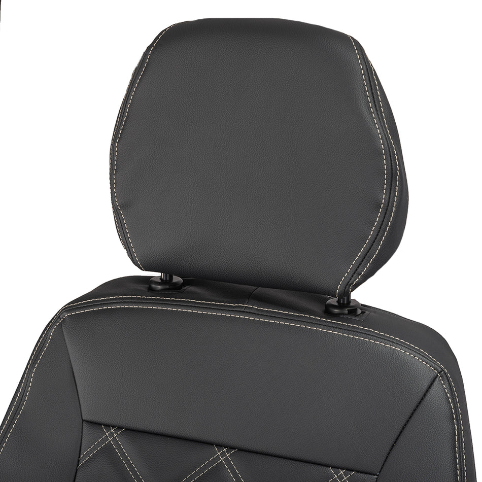 Iveco Daily Leatherette Front Seat Covers (2014-2022) Black