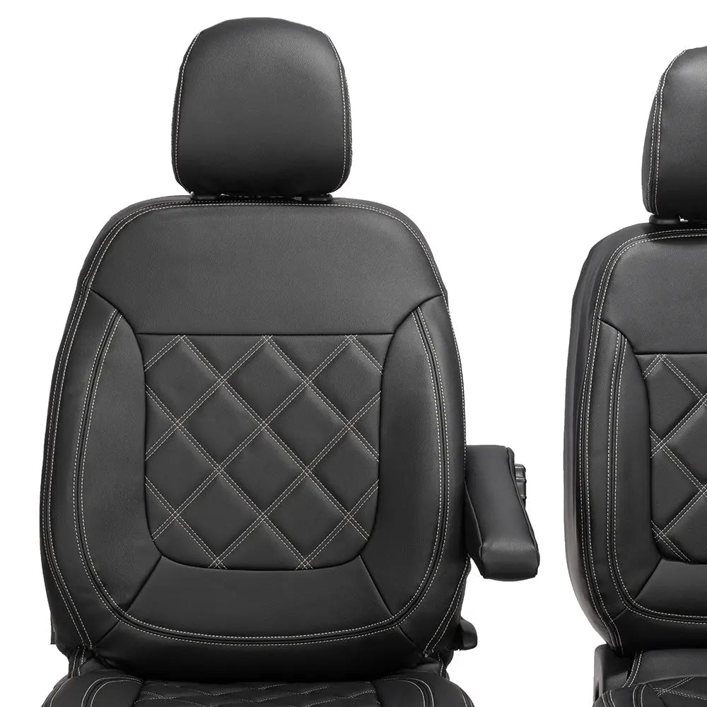 Tailored Waterproof Front Seat Covers For Vauxhall/Opel Vivaro Sportive 2018 – Grey