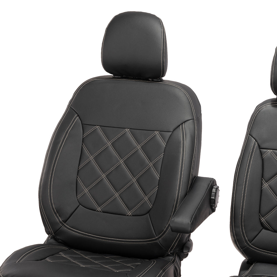 Renault Trafic Crew Cab Leatherette Seat Covers (2014 Onwards)