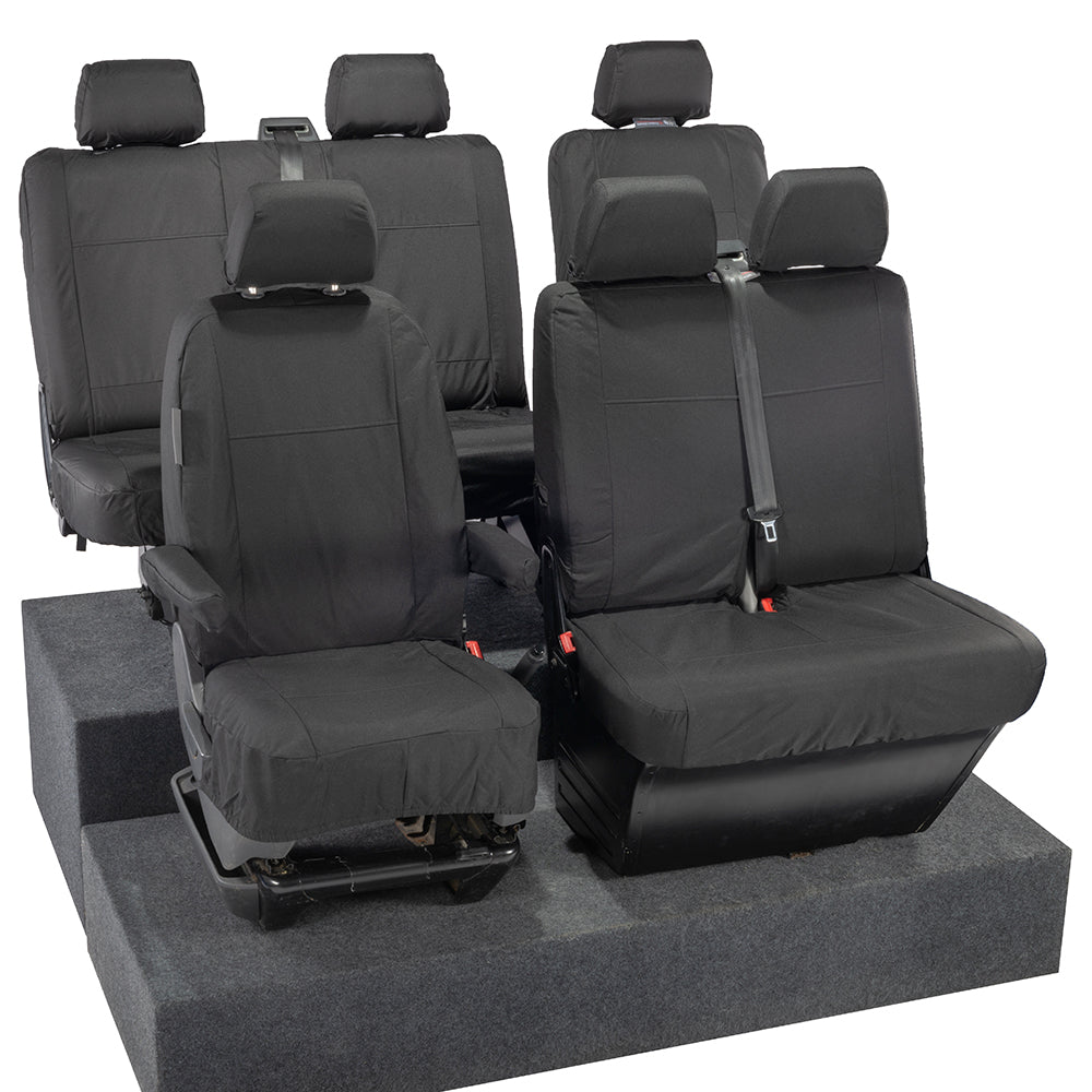 VW T6 / T6.1 Transporter Tailored PU Seat Covers (2015 Onwards) - UK Custom Covers