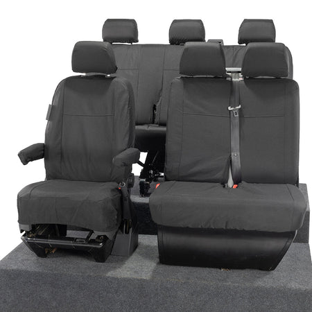 VW T6 / T6.1 Transporter Tailored PU Seat Covers (2015 Onwards) - UK Custom Covers