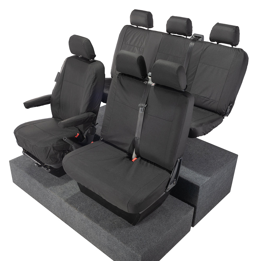 VW T6 / T6.1 Transporter Tailored PU Seat Covers (2015 Onwards) - UK Custom Covers