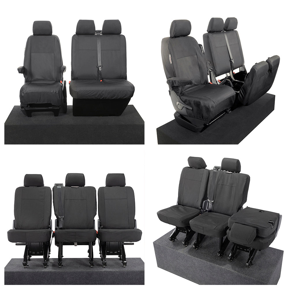 VW T6 / T6.1 Transporter Tailored PU Seat Covers (2015 Onwards) - UK Custom Covers