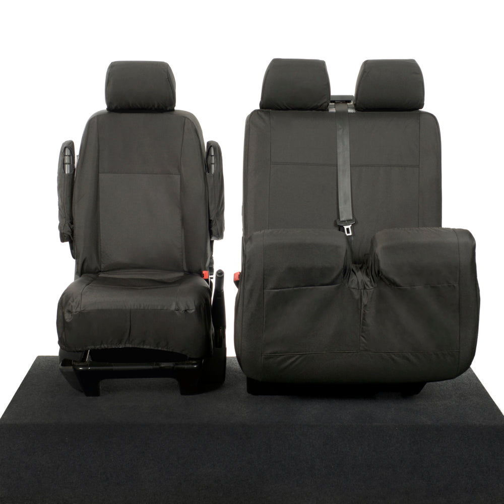 VW T6 / T6.1 Transporter Tailored PU Seat Covers (2015 Onwards) - UK Custom Covers