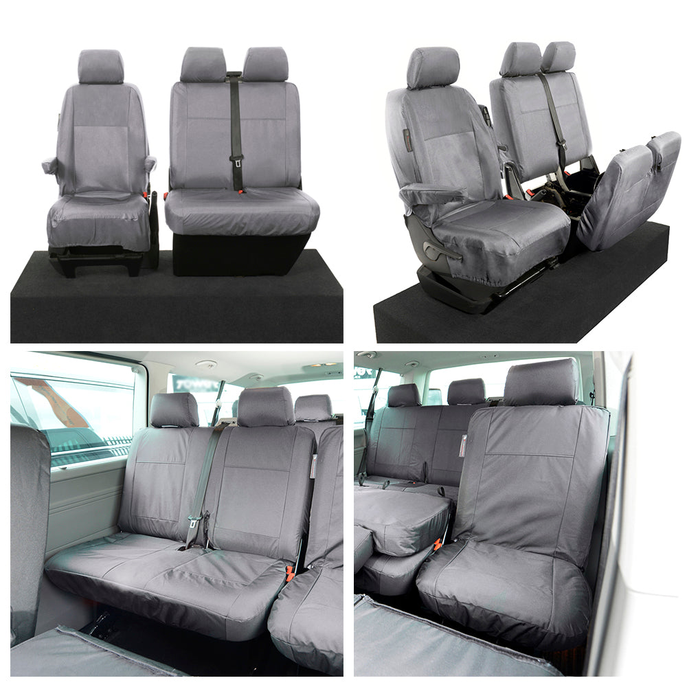 VW T6 / T6.1 Kombi Tailored PU Seat Covers (2015 Onwards) - UK Custom Covers