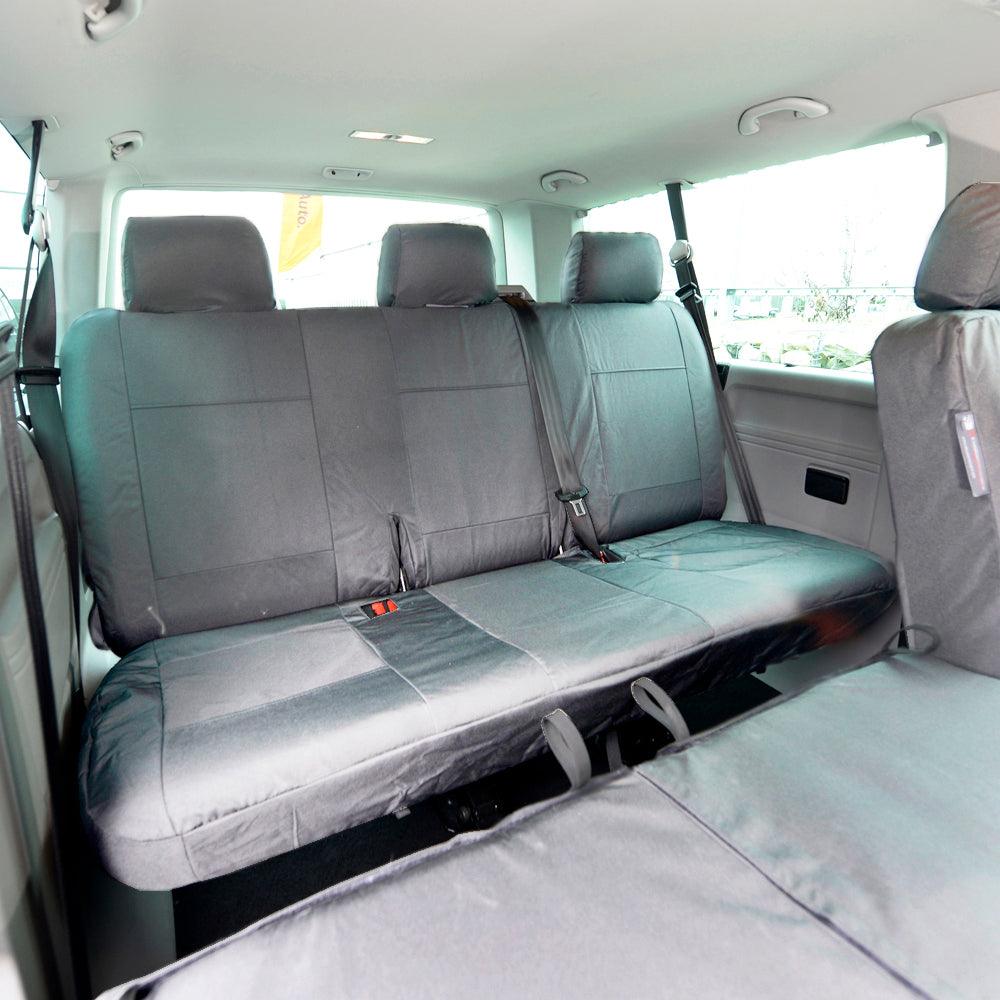 VW T6 / T6.1 Transporter Tailored PU Seat Covers (2015 Onwards) - UK Custom Covers