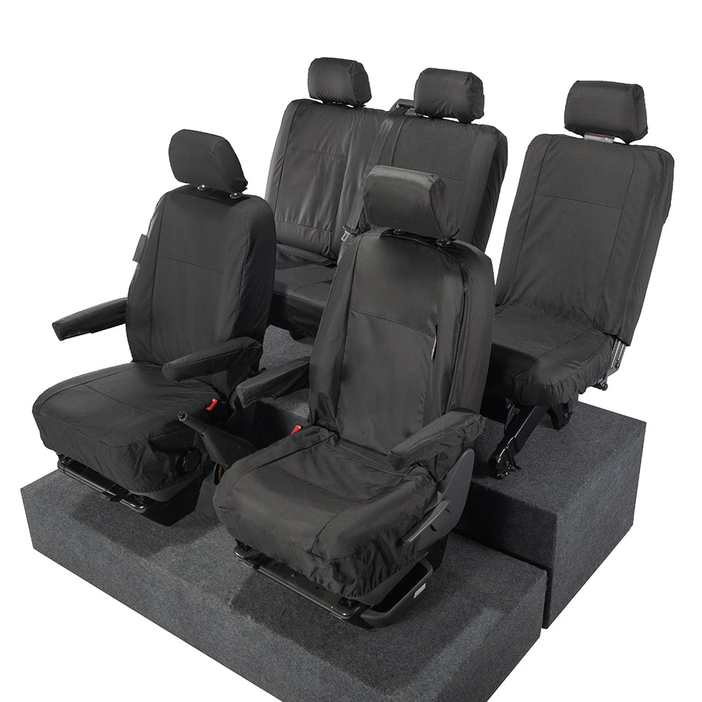 VW T6 / T6.1 Transporter Tailored PU Seat Covers (2015 Onwards) - UK Custom Covers