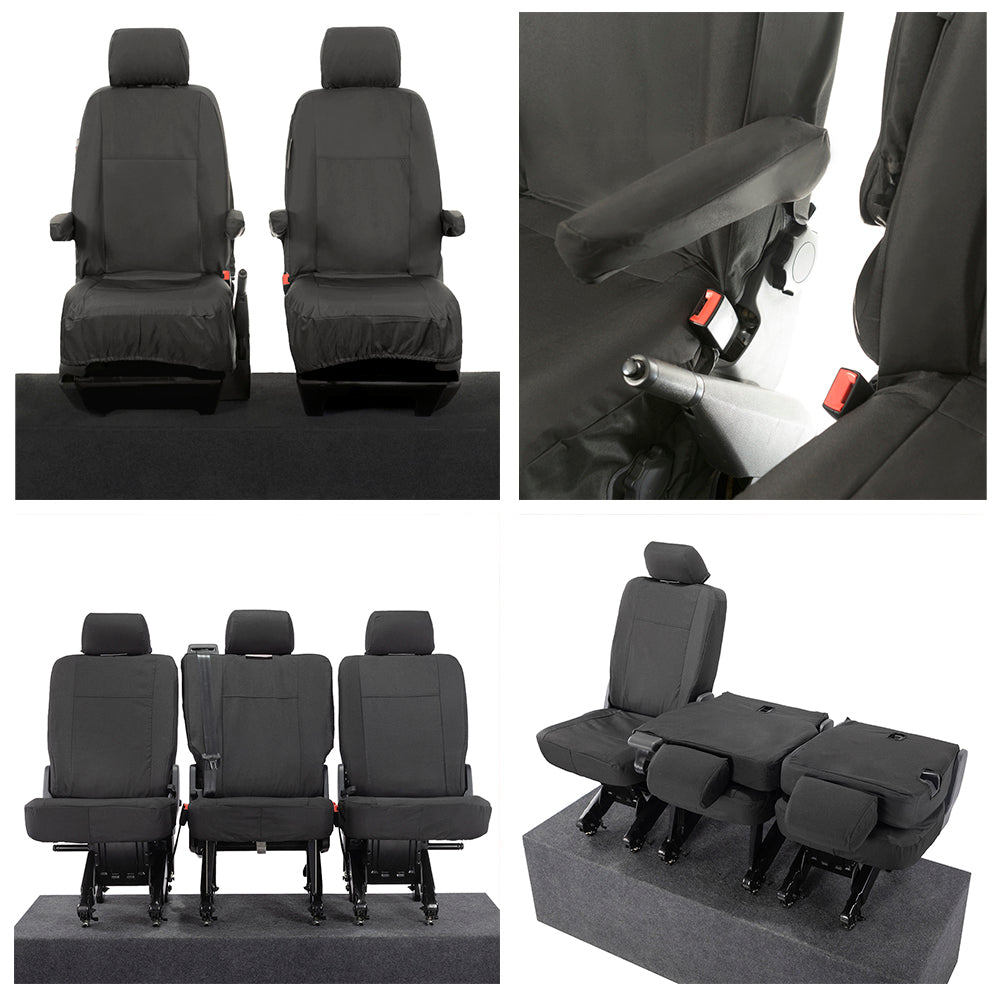 VW T6 / T6.1 Kombi Tailored PU Seat Covers (2015 Onwards) - UK Custom Covers