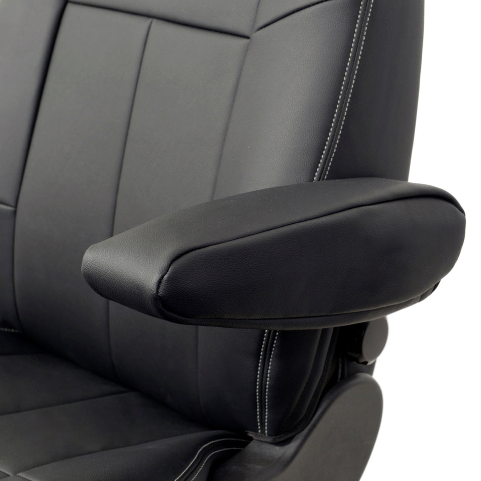 Ford Transit Custom Leatherette Seat Covers (2013-2023) Black