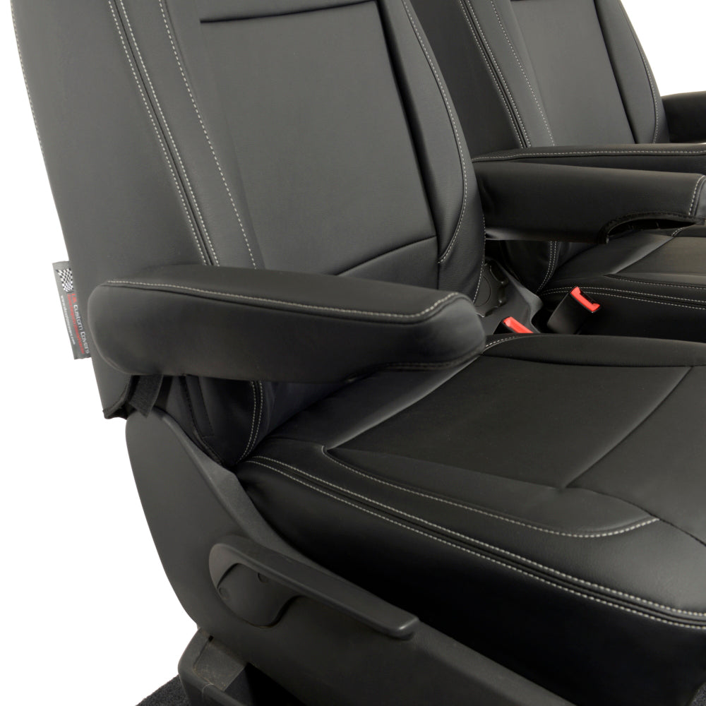 VW T6 / T6.1 Transporter Tailored Leatherette Seat Covers (2015 Onwards) - UK Custom Covers