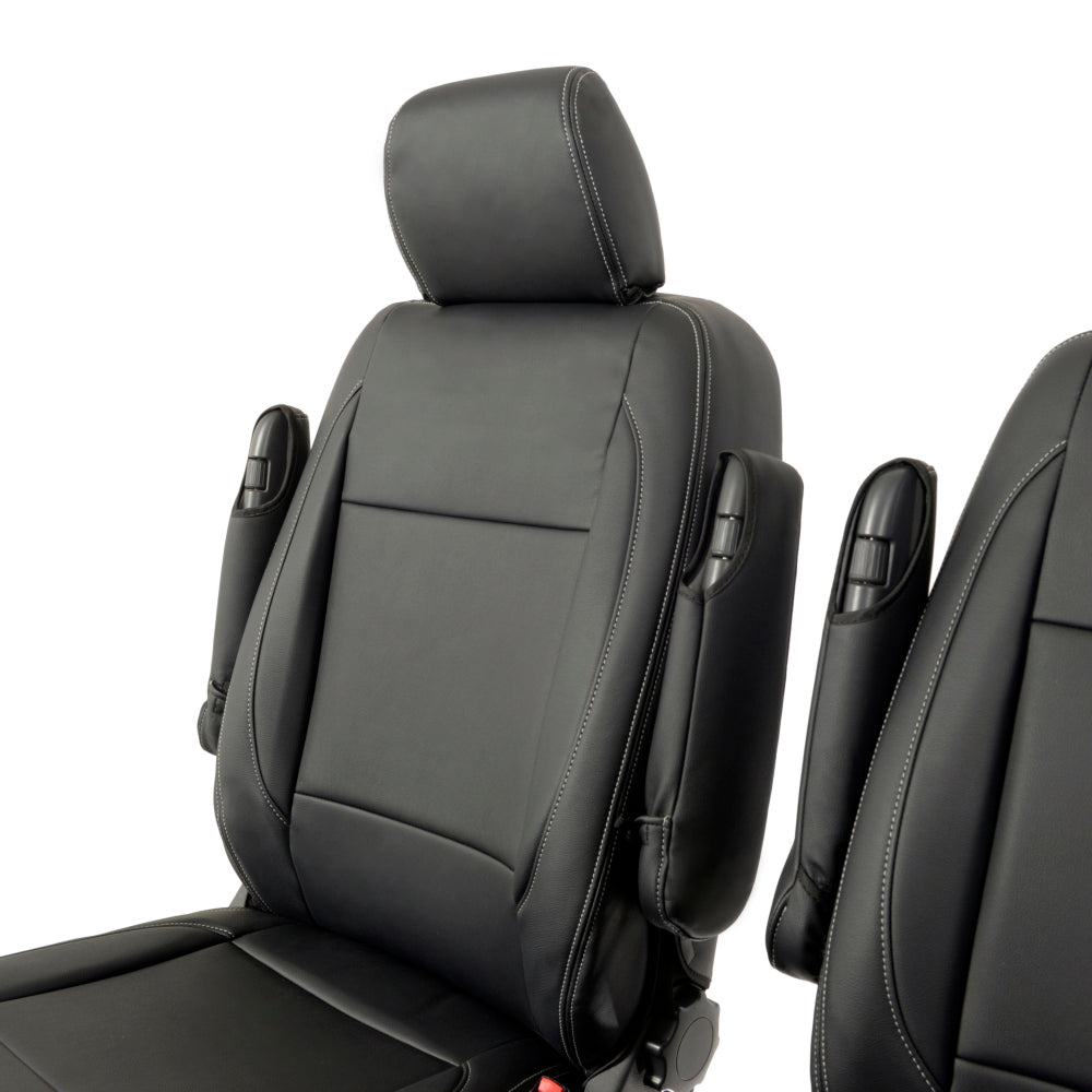 VW T6 / T6.1 Kombi Tailored Leatherette Seat Covers (2015 Onwards) - UK Custom Covers