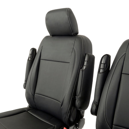 VW T6 / T6.1 Transporter Tailored Leatherette Seat Covers (2015 Onwards) - UK Custom Covers