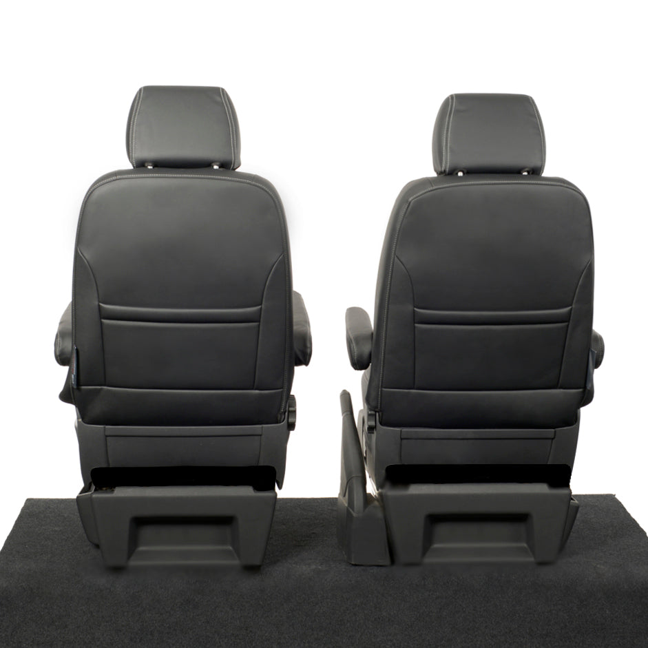 VW T6 / T6.1 Transporter Tailored Leatherette Seat Covers (2015 Onwards) - UK Custom Covers