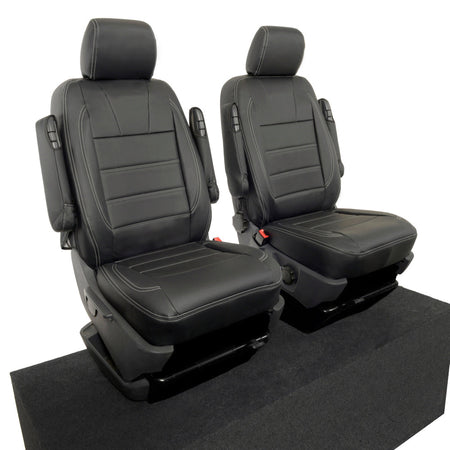 VW T6 / T6.1 Shuttle Tailored Leatherette Seat Covers (2015 Onwards) - UK Custom Covers