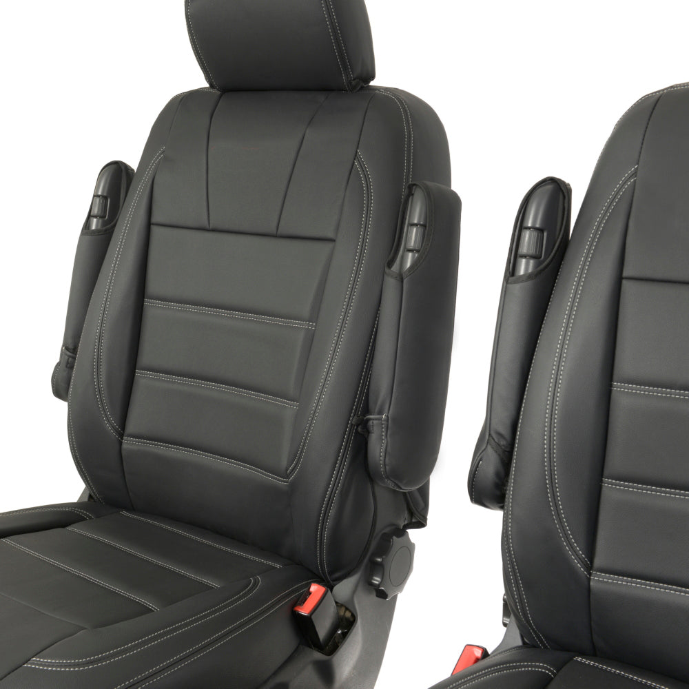 VW T6 / T6.1 Kombi Tailored Leatherette Seat Covers (2015 Onwards) - UK Custom Covers