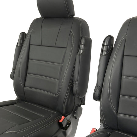 VW T6 / T6.1 Kombi Tailored Leatherette Seat Covers (2015 Onwards) - UK Custom Covers