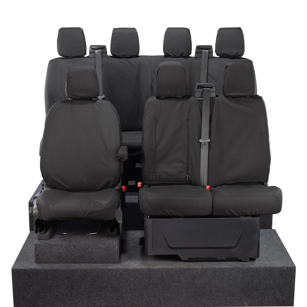 Ford Transit Van Seat Covers (Inc E-Transit) Cotton-Backed PU UK Custom Covers