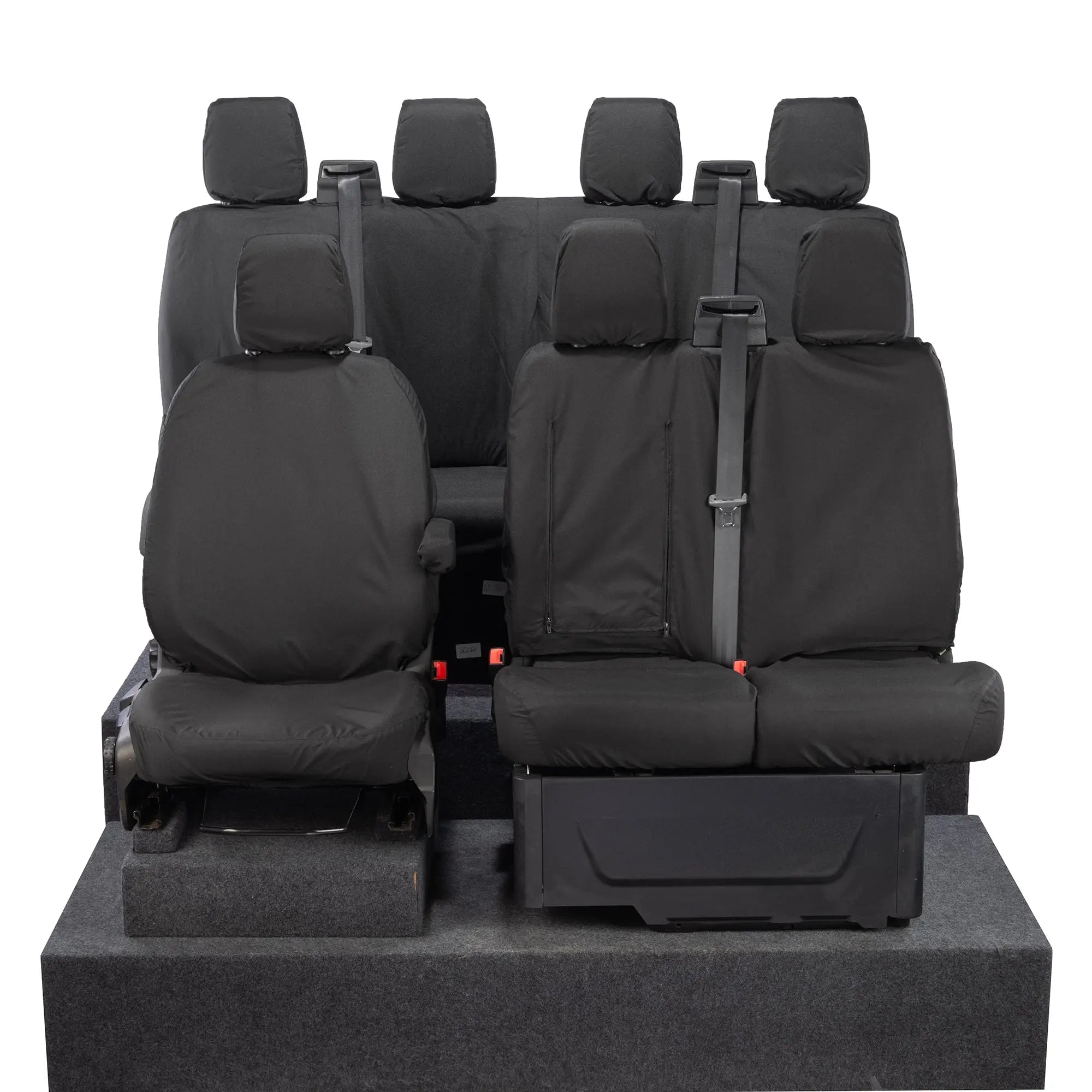 Ford Transit Van Seat Covers (Inc E-Transit) Cotton-Backed PU UK Custom Covers