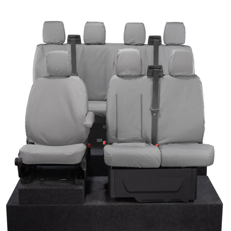 Ford Transit Van Seat Covers (Inc E-Transit) Cotton-Backed PU UK Custom Covers